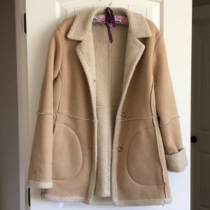 Sherpa lined coat